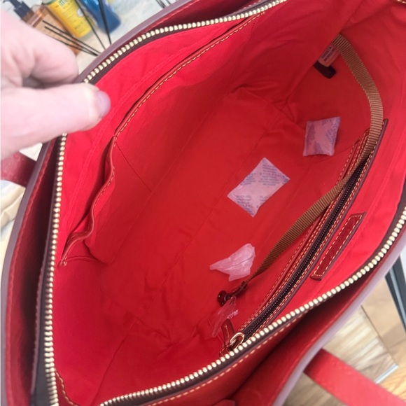 Dooney & Bourke Florentine red tote - Picture 6 of 7
